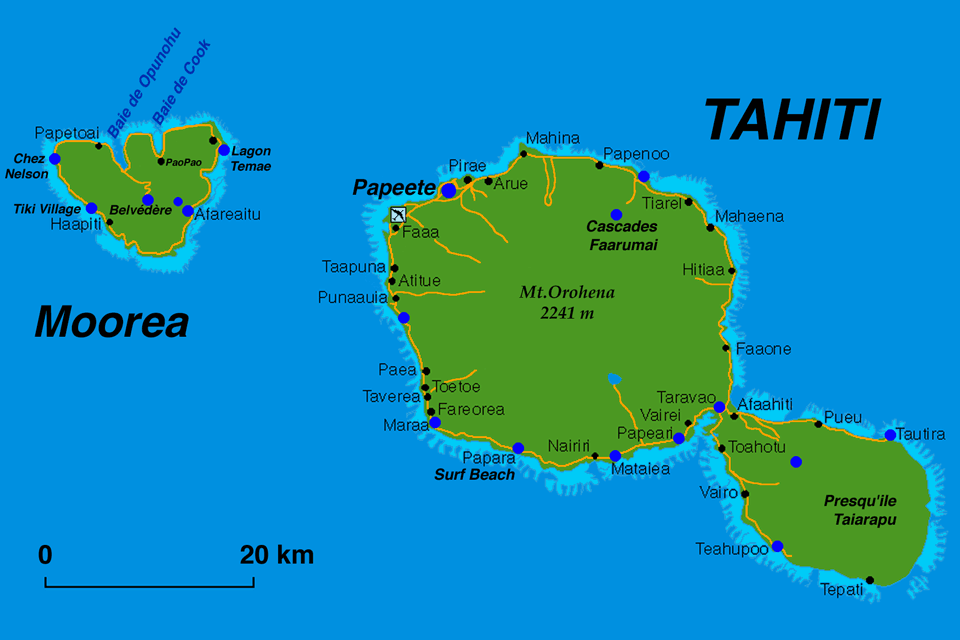 photo de carte de thaitie